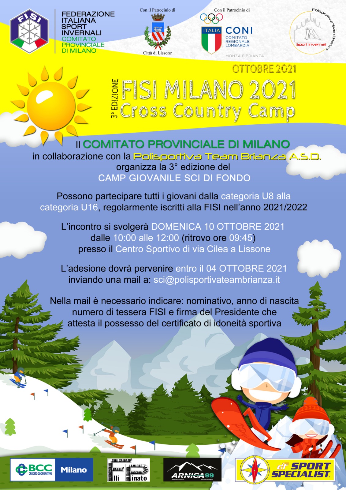 Locandina del 3° Cross Country Camp
