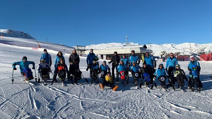 il gruppo sporting spirit sulla neve