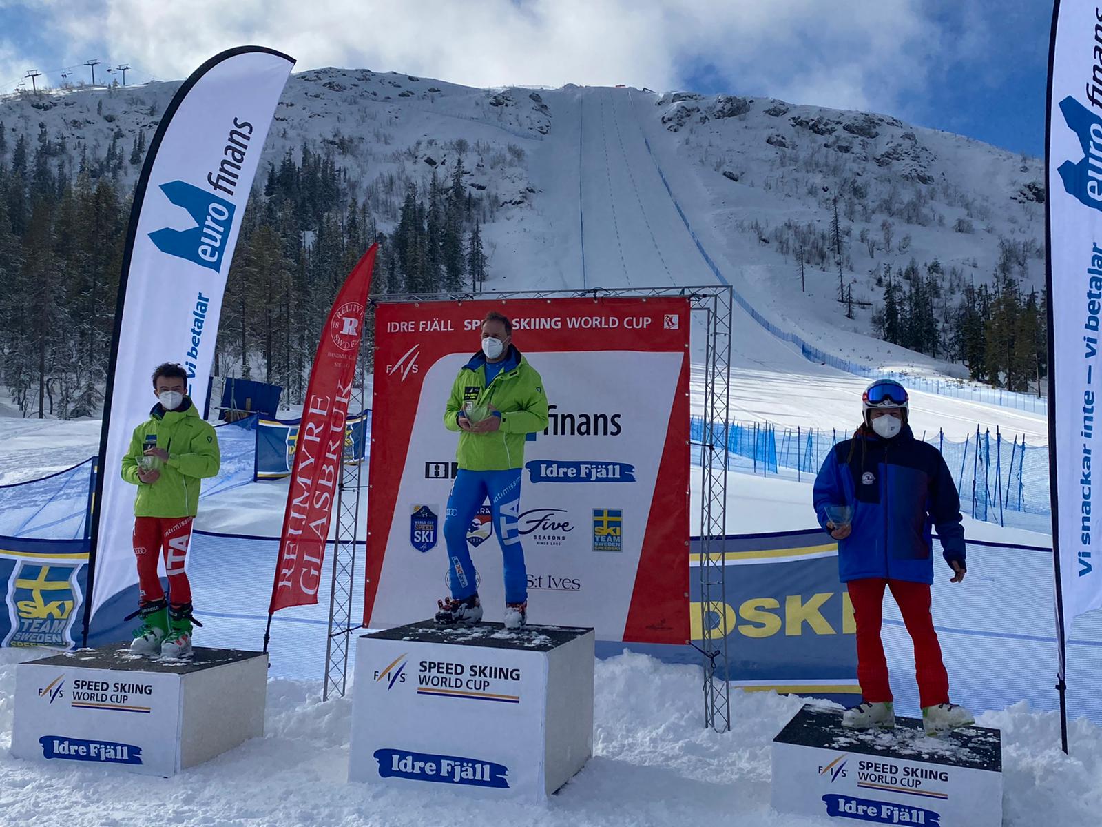 Borgonovo al primo posto e Parravicini al secondo posto in gara 2 a Idre Fjäll.