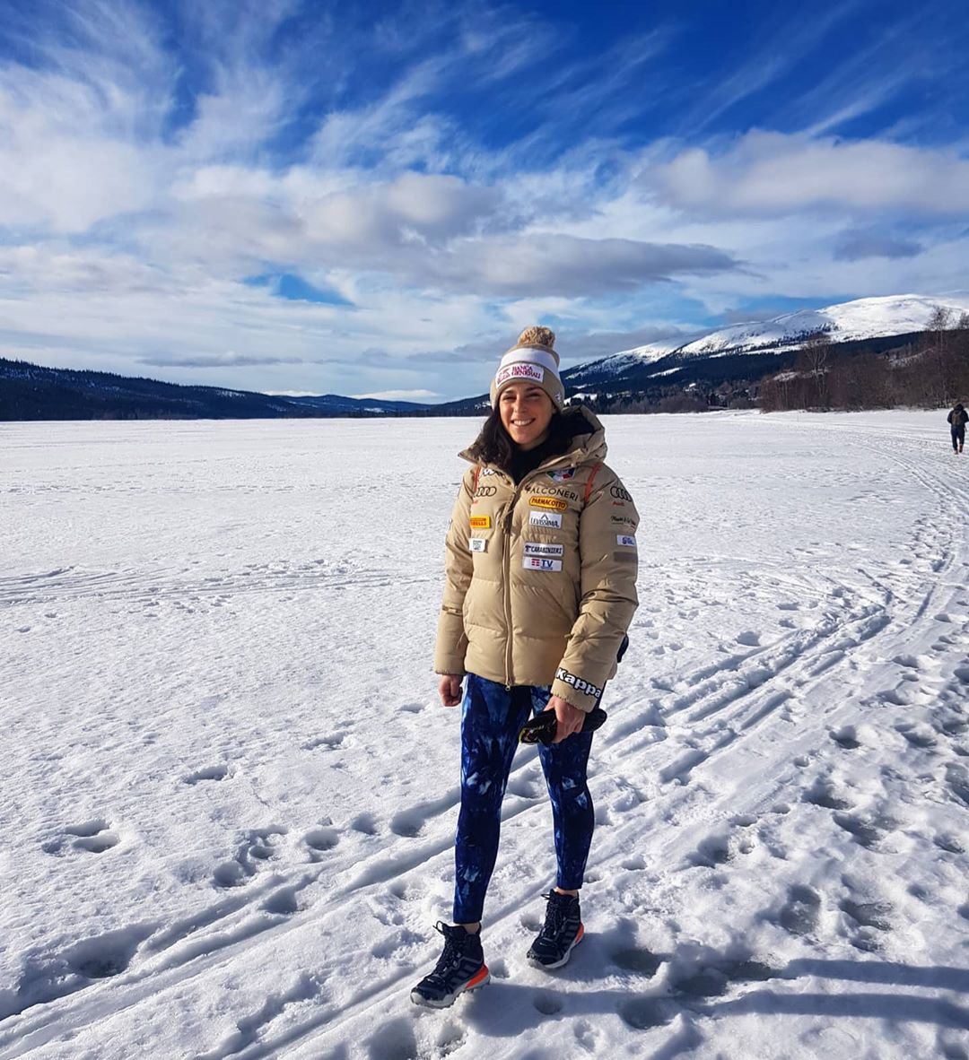 Federica Brignone ad Are (SWE), via Instagram